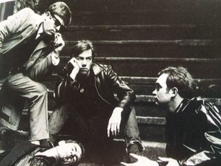 Robert Lindsay (centre stage). Martin Sykes on right of picture. Clarendon College production of “a Hatful of Rain” 1966